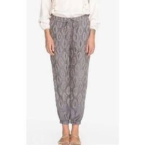 Johnny Was Pete & Greta Diamond All Over Embroidered Pants Dusty Mountain Sz XS